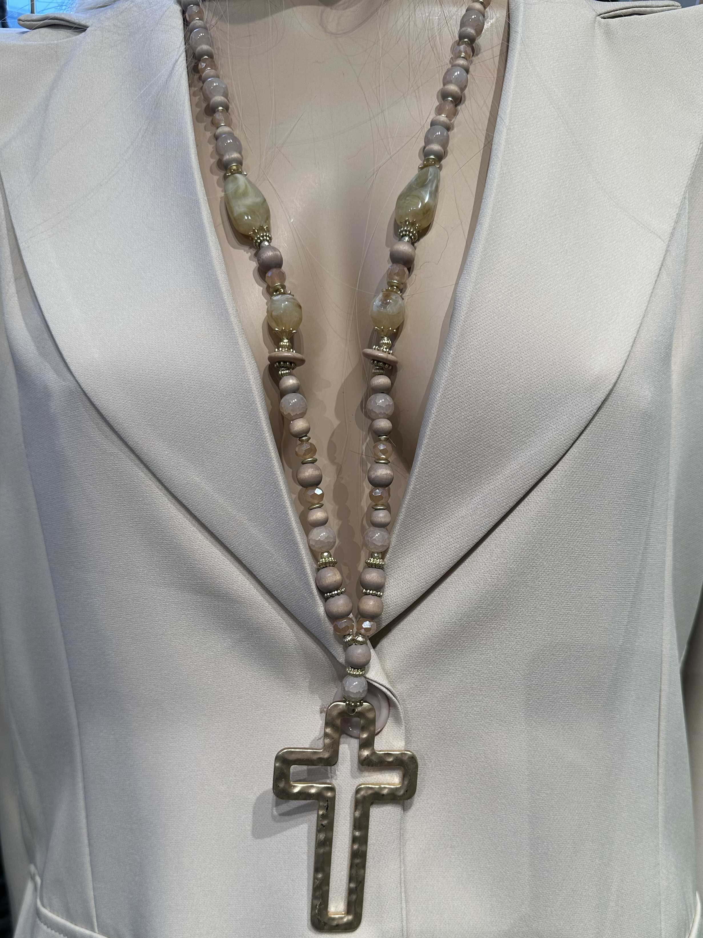 Chioma - Perlekæde med kors